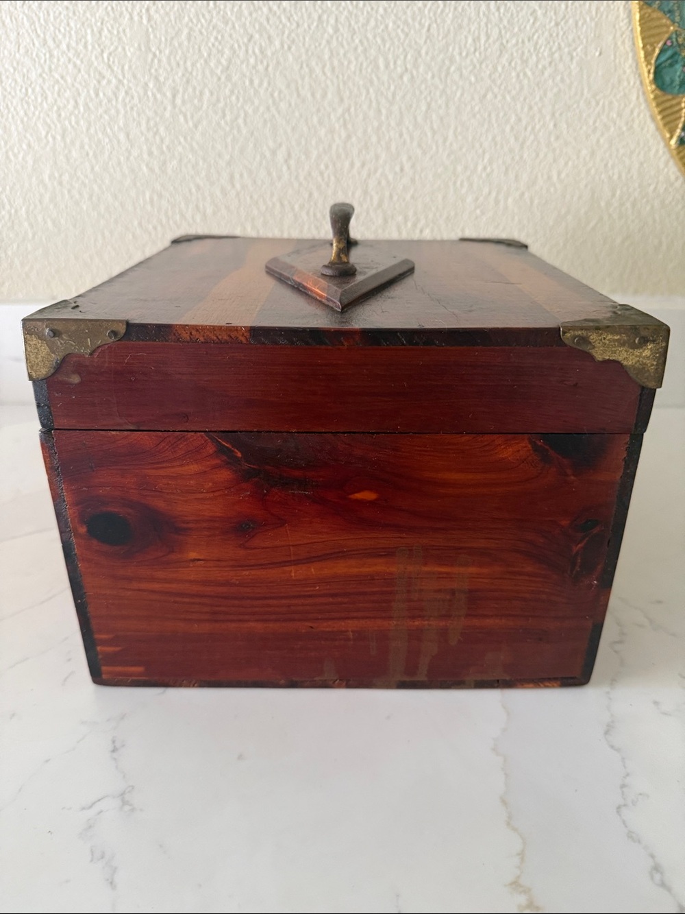 Rustic Cedar Storage Box Chest Handmade - Picture 8 of 12